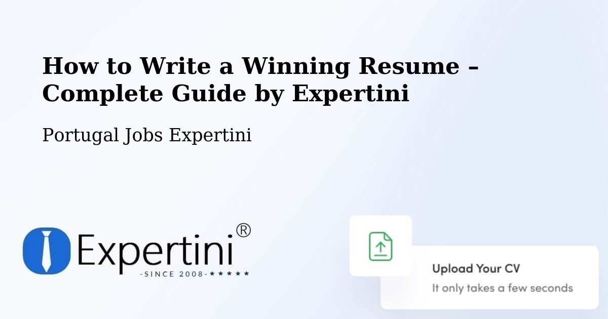 Resume Writing Guide for Job Seekers – Numão - Numão, Portugal Jobs Expertini
